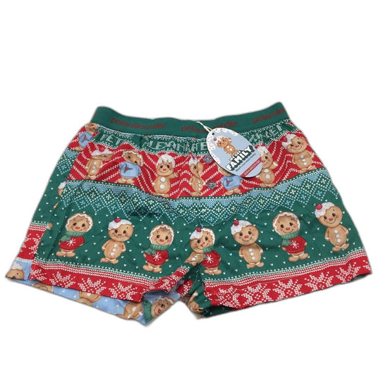Peter Alexander Cotton Gingerbread Christmas Boxer Shorts Mens Size XS NEW