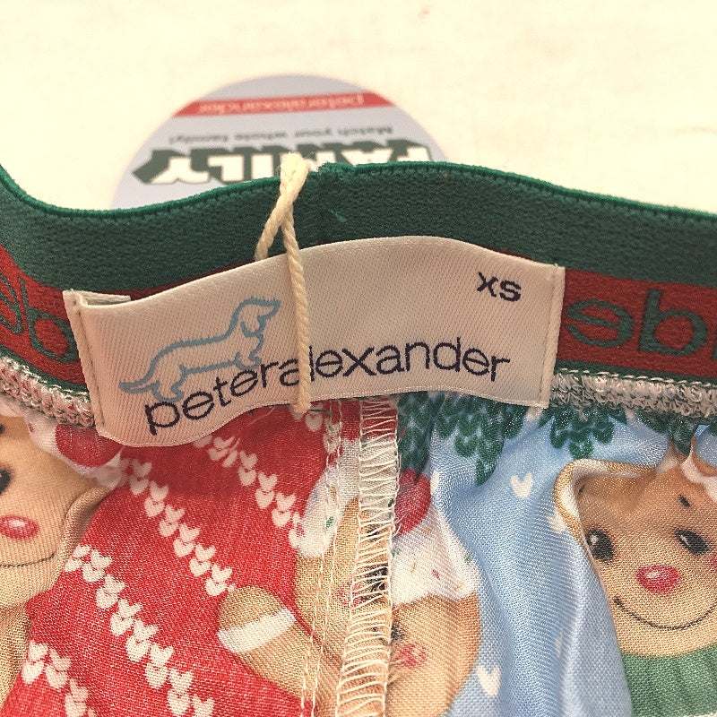 Peter Alexander Cotton Gingerbread Christmas Boxer Shorts Mens Size XS NEW