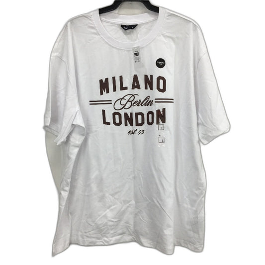 Jay Jays White 100% Cotton Refresh Milano Oversized Tee Ladies Size Large NEW