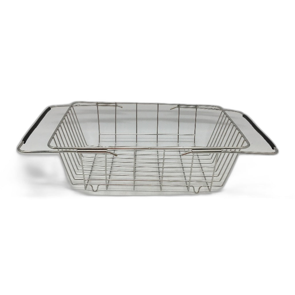 Foreverie Stainless Steel Expandable Over Sink Dish Drying Rack Drainer 2 Pack