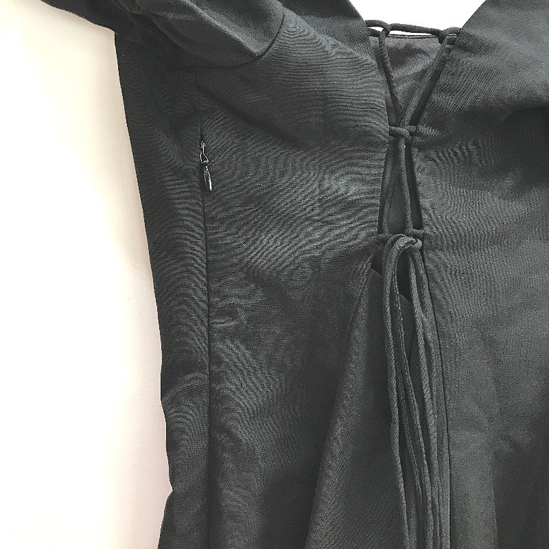 Forever New Black Puffy Sleeved Corset Back Mini Dress Ladies Size AU 6