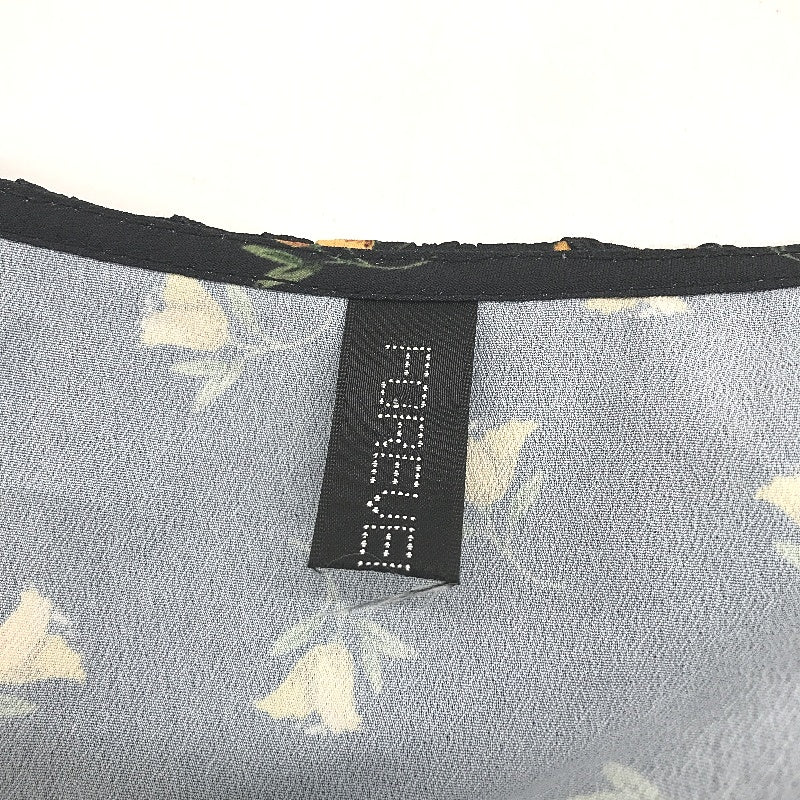 Forever New Black Floral Patterned Overshirt Tie Shirt Ladies Size AU 16