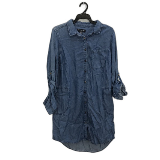 Forever New Denim Blue Long Sleeve Collared Shirt Dress Ladies Size AU 10 NEW