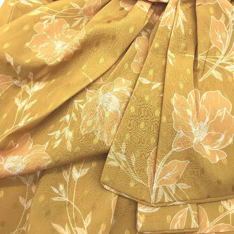 Ever New Yellow Puffy Short Sleeve Floral Mini Dress Ladies Size AU 4 NEW