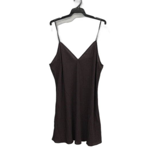 Ever New Brown Spaghetti Strap Sheer Flowy Slip Mini Dress Ladies Size AU 18 NEW