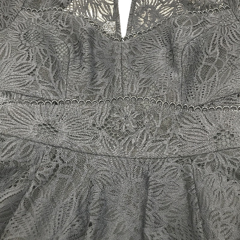 Ever New Navy Lacy Open Zip-Back Short Sleeve Mini Dress Ladies Size AU 6 NEW