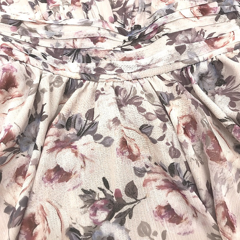 Ever New Floral Patterned Long Sleeve Flowy Mini Dress Ladies Size AU 6 NEW