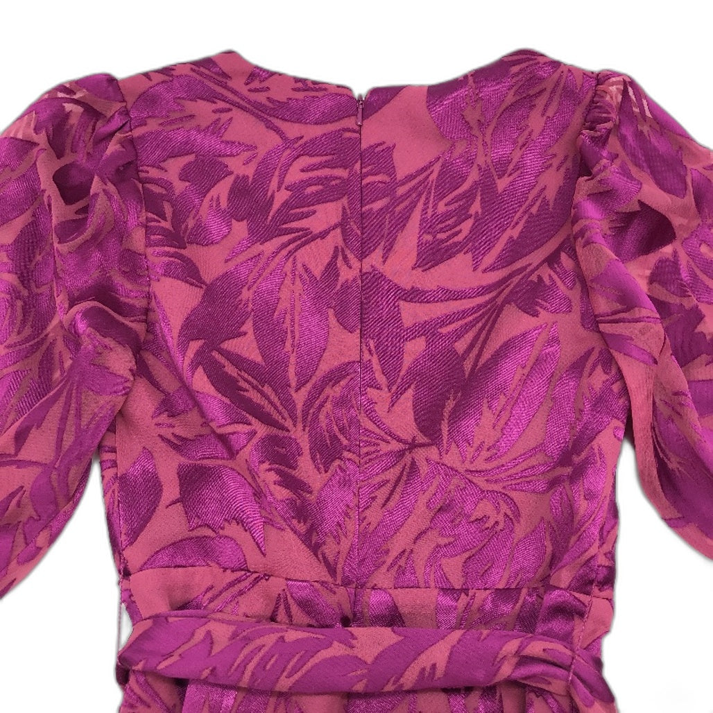 Ever New Pink & Purple Patterned Long Sleeve Mini Dress Ladies Size AU 6 NEW