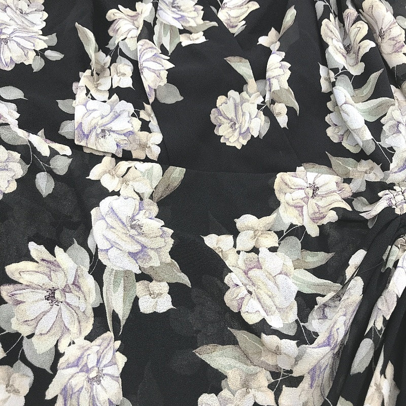 Ever New Black Flowy Floral Crossover Front Mini Dress Ladies Size AU 14 NEW