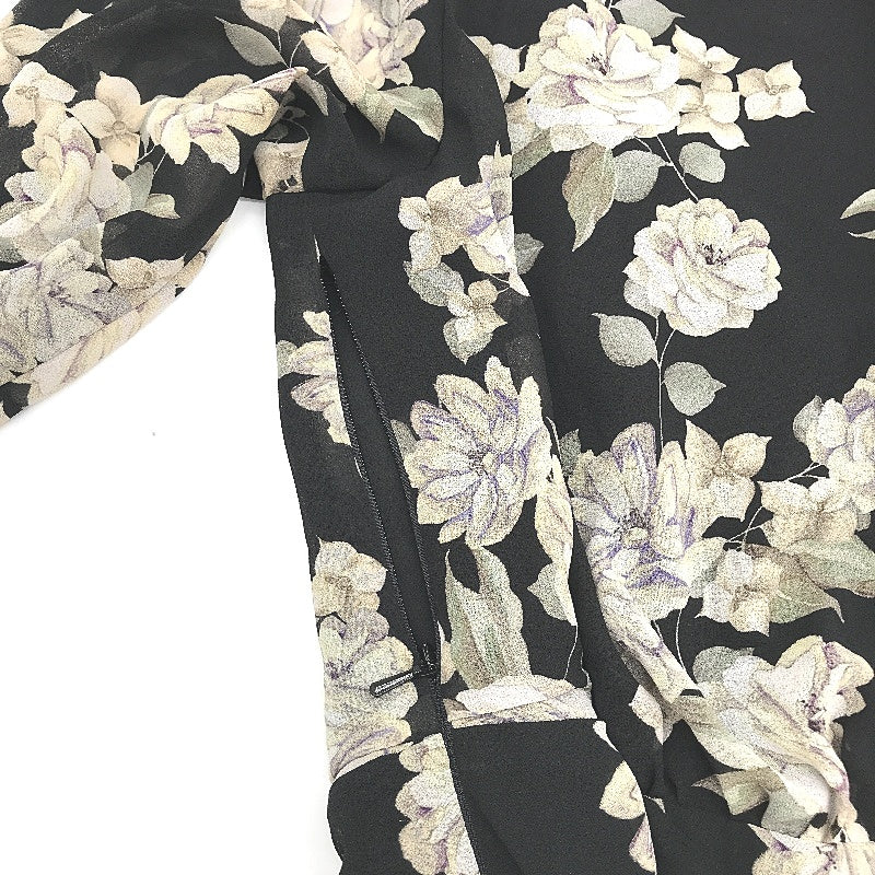 Ever New Black Flowy Floral Crossover Front Mini Dress Ladies Size AU 14 NEW