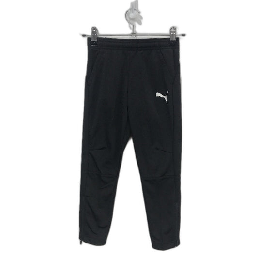 PUMA Black Junior LIGA Sports Training Full Length Pants Kids Size XS Age 5-6Y