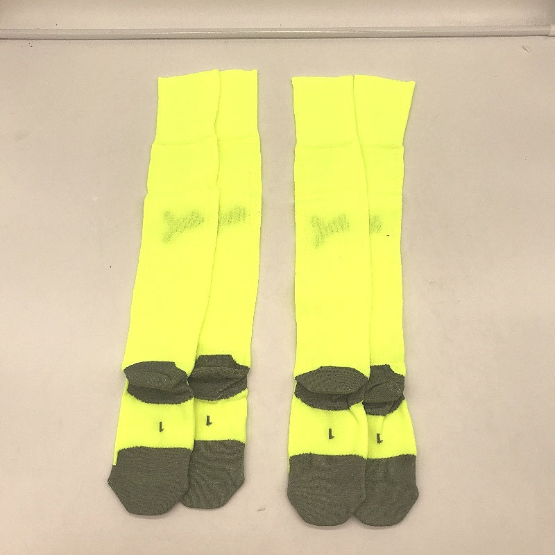 PUMA  2 Pack Fluro Yellow & Black Striker Football High Socks Youth Sz US 13-3