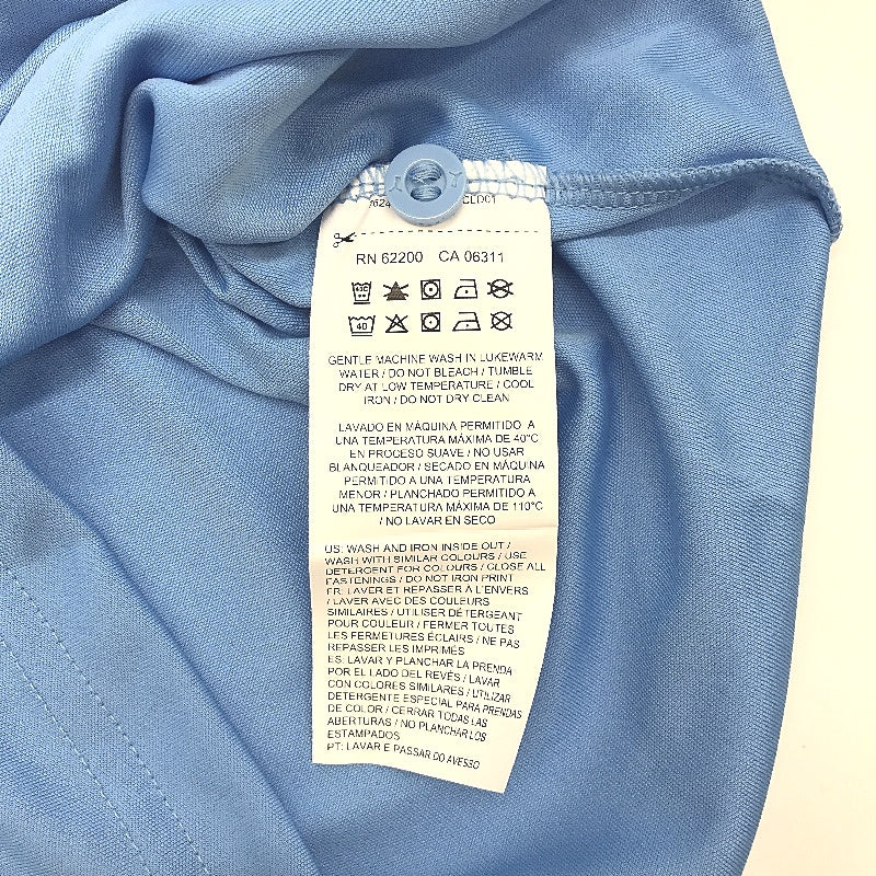 PUMA Junior Blue Ascension Training Short Sleeve Polo Shirt Youth Size M 9-10Y
