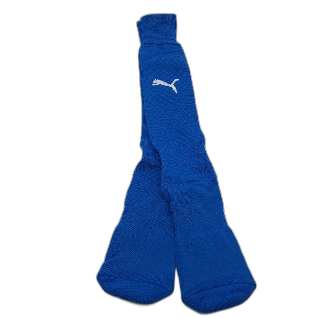 PUMA 2 Pcs Royal Blue Team II Football Soccer High Socks Youth Size 3 US 7-9 NEW