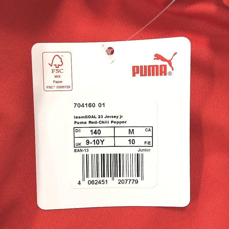 PUMA  Junior Team GOAL 23 Jersey Short Sleeve Training Top Tshirt Youth 9-10Y