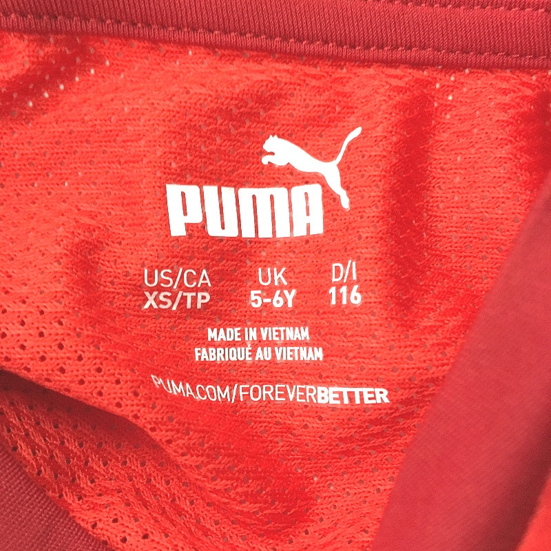 PUMA  Junior Team GOAL 23 Jersey Short Sleeve Training Top Tshirt Youth 5-6Y