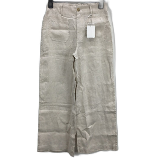 Just Jeans Birch 100% Linen Patch Pocket Wide Anklle Pants Ladies Size 10 NEW