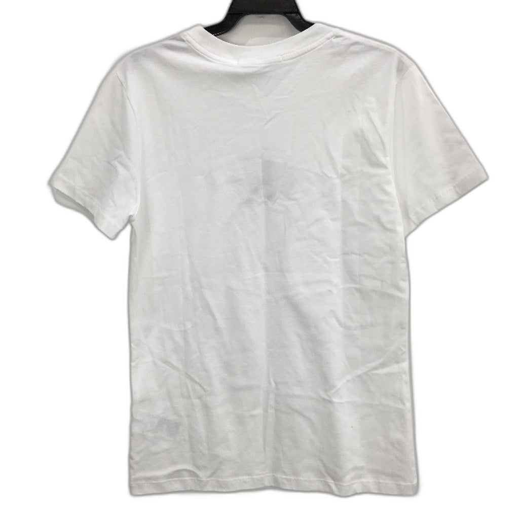 Calvin Klein Jeans Bright White 100% Cotton Logo T-Shirt Ladies Size Large NEW