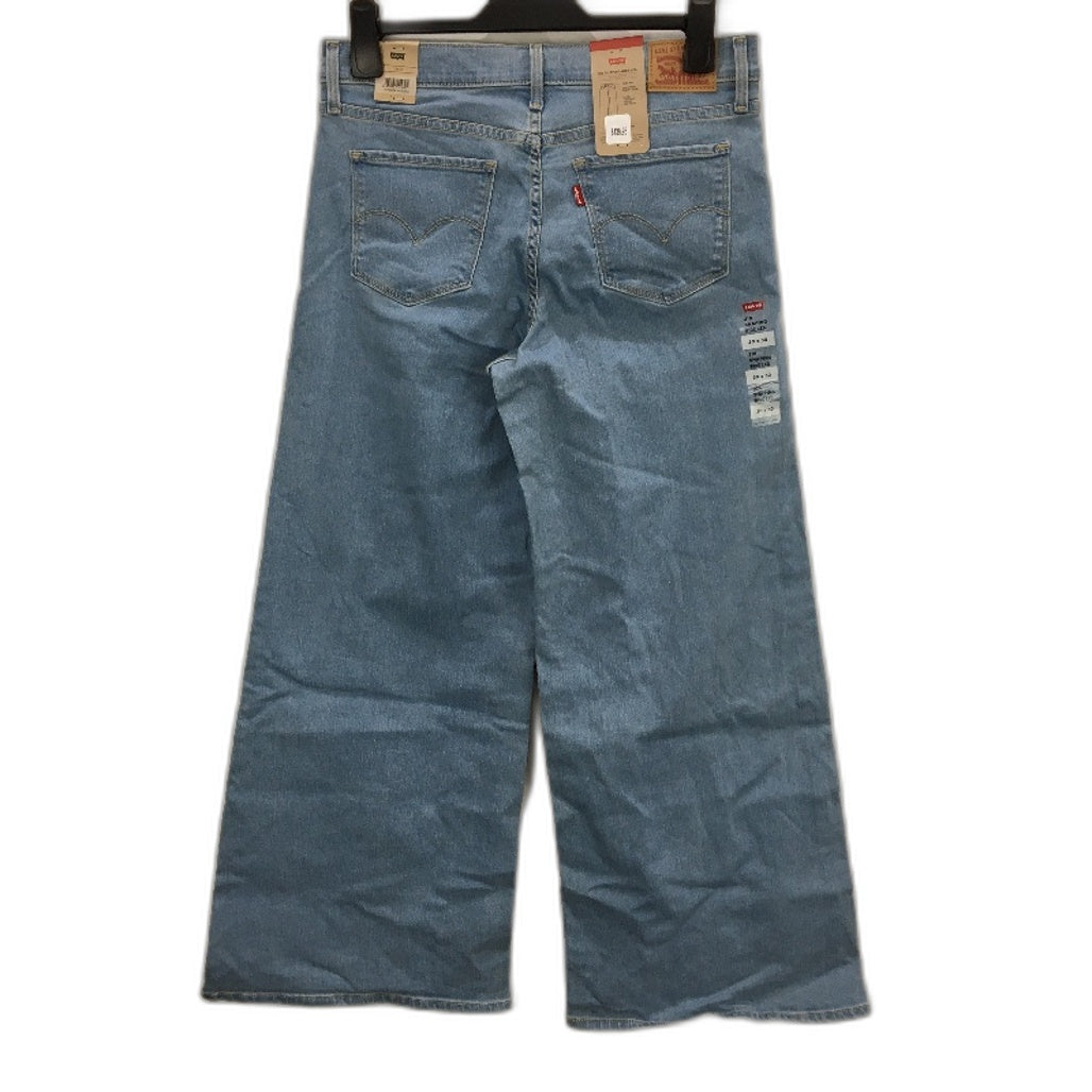 Levi's Tall Glass Of Water Blue 3:8 Shaping Wide Leg Jeans Size 30x30 NEW