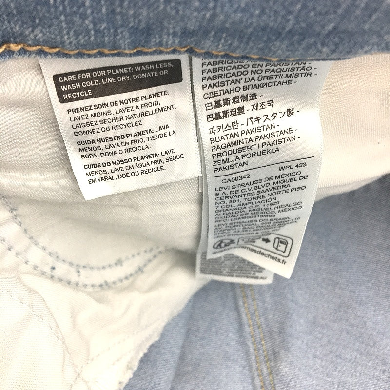 Levi's Tall Glass Of Water Blue 3:8 Shaping Wide Leg Jeans Size 30x30 NEW