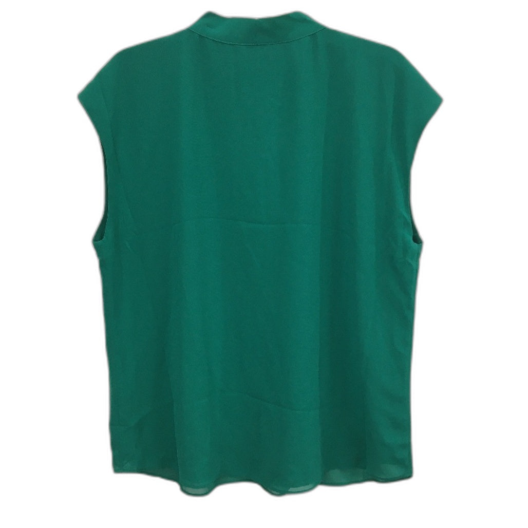Jacqui E Emerald Green Eliza Sleeveless Blouse Ladies Size 14 NEW