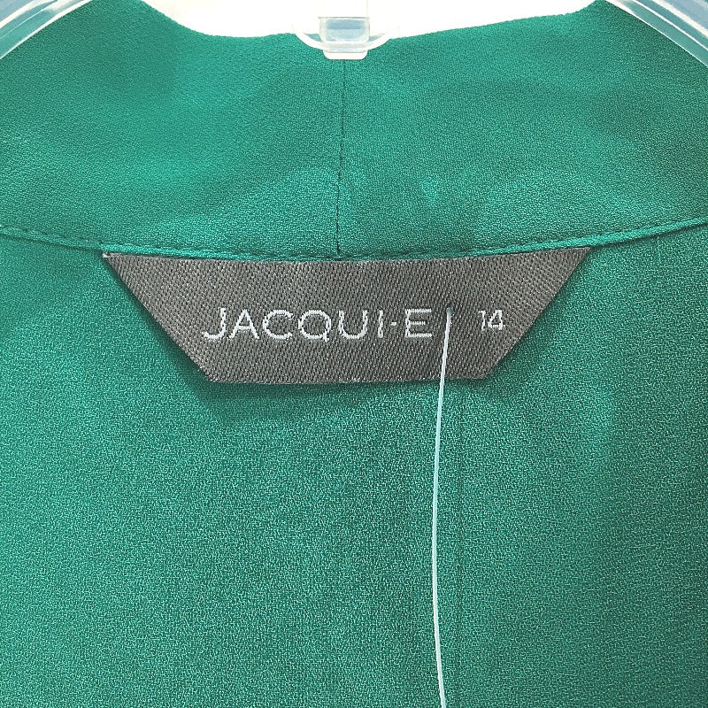 Jacqui E Emerald Green Eliza Sleeveless Blouse Ladies Size 14 NEW