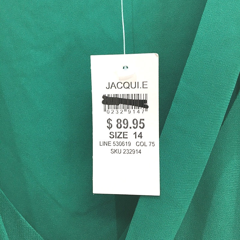 Jacqui E Emerald Green Eliza Sleeveless Blouse Ladies Size 14 NEW