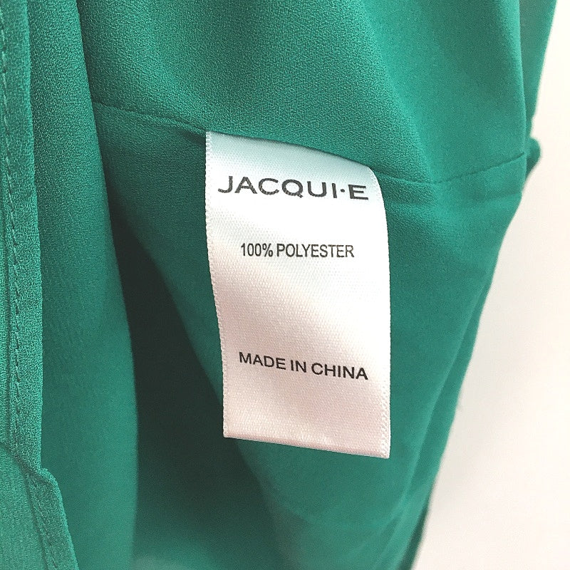 Jacqui E Emerald Green Eliza Sleeveless Blouse Ladies Size 14 NEW