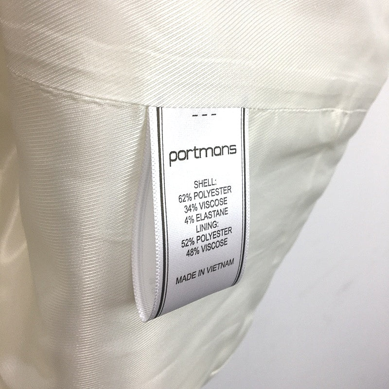 Portmans Snow White Sammi Single Breasted Outerwear Coat Ladies Size 6 NEW