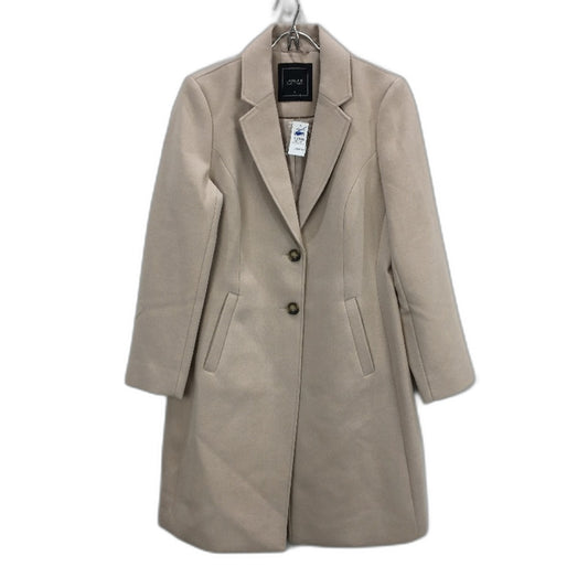 Jacqui E Buff Beige Warm Winter Hepburn Single Breased Coat Ladies Size 12 NEW