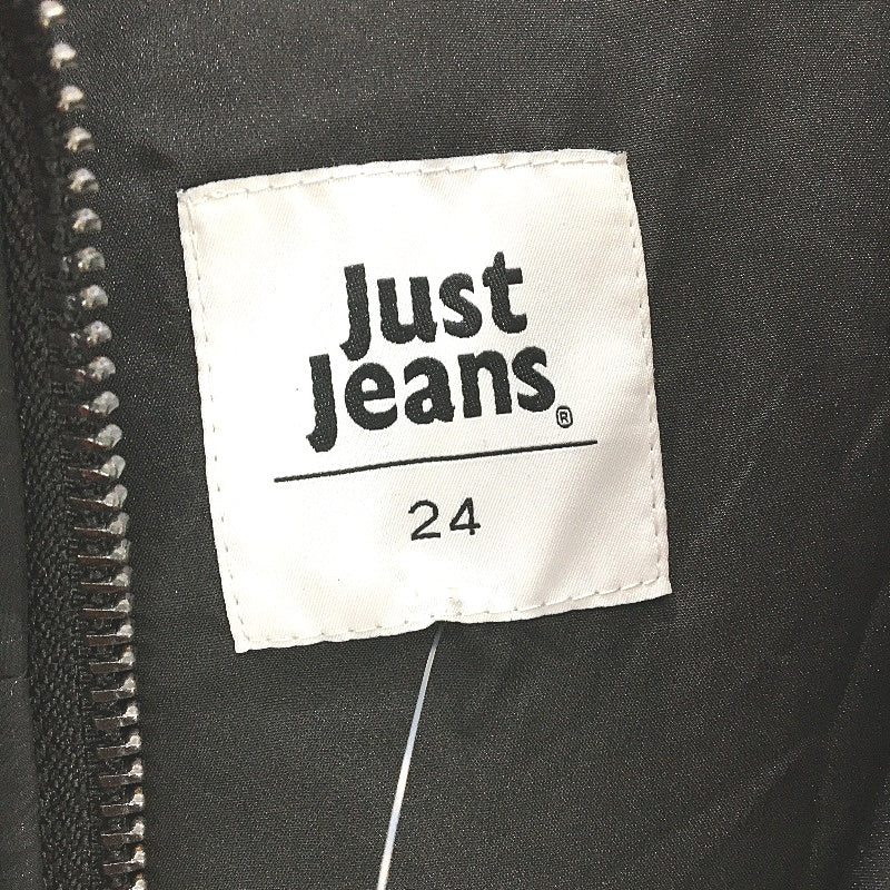 Just Jeans Black Quilted Curve Hem Longline Coat Ladies Size 24 NEW