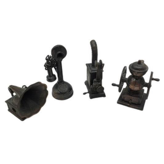 VINTAGE 4 Piece Die Cast Metal Collectible Pencil Sharpeners