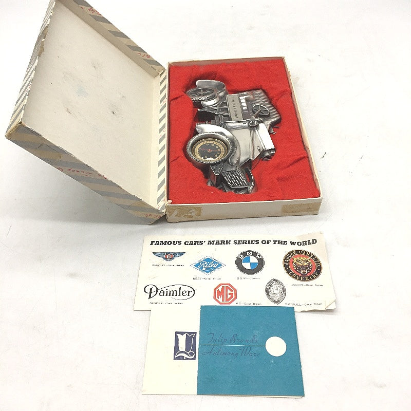 VINTAGE Tulip Brands Antimony Ware 1905 Vauxhall Car Bimetallic Type Thermometer