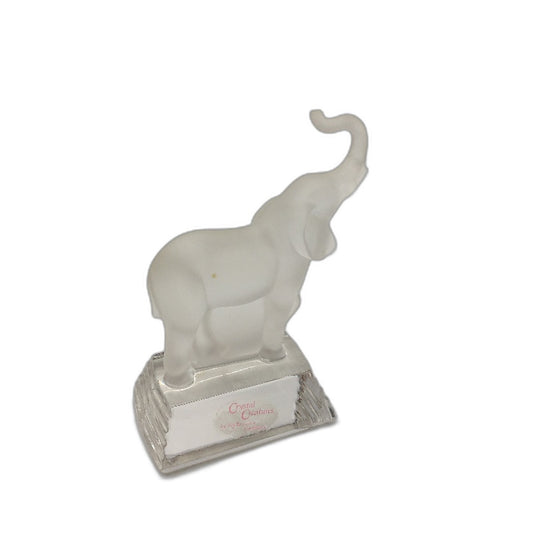 VINTAGE Nachtmann Germany Crystal Creatures Mini Glass Elephant Figurine
