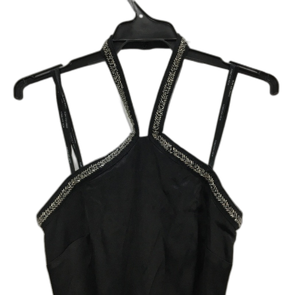 Forever New Black Neck Strap Slip Beaded Details Maxi Dress Ladies Size AU 4