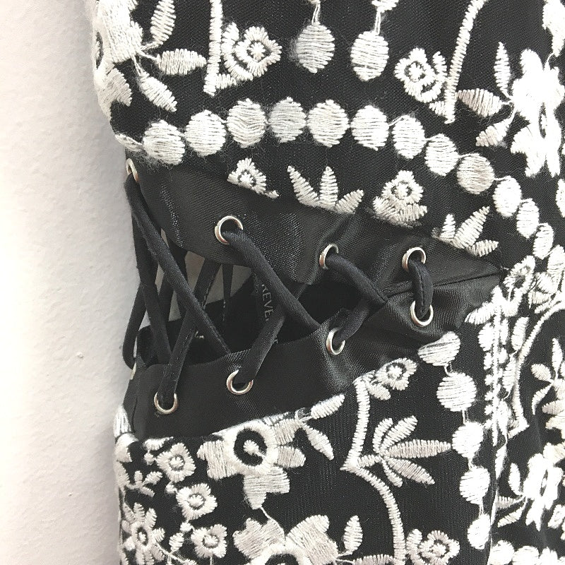 Forever New Black & White Floral Patterned High-Neck Midi Dress Ladies Size AU 8