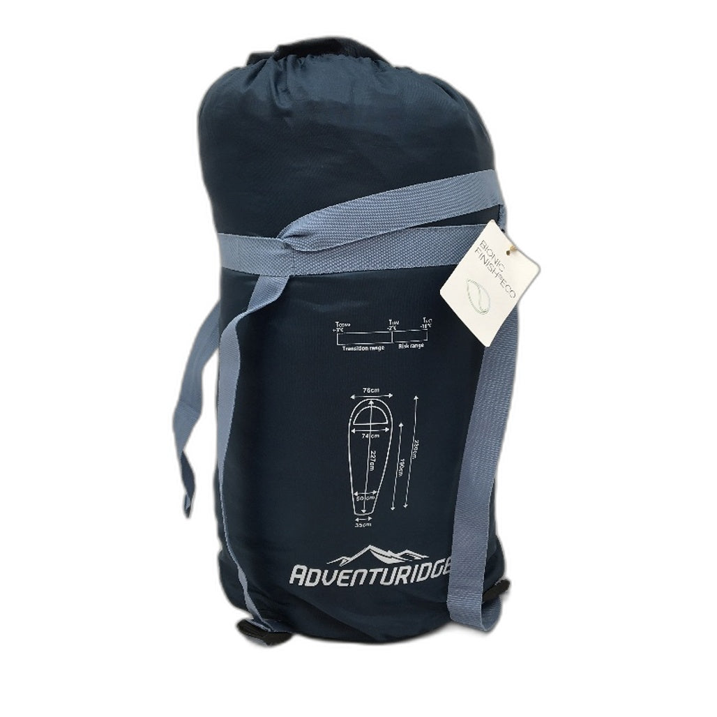 Adventuridge Navy Heavy Duty Sleeping Bag Large Camping Outdoor Warm Bedding NEW