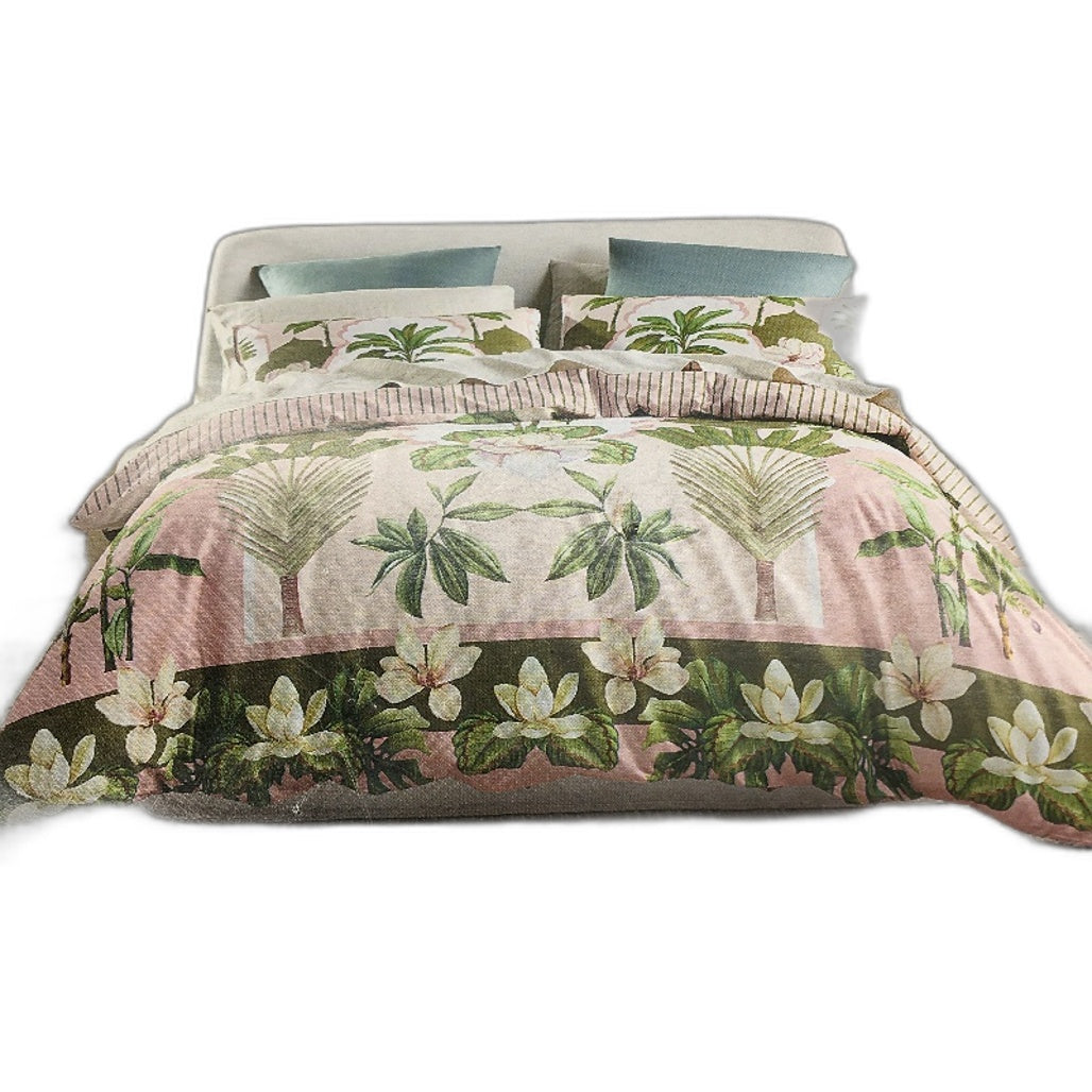 Kirkton House Multicoloured Floral Patterned Oasis Quilt Cover Set Queen Bed NEW