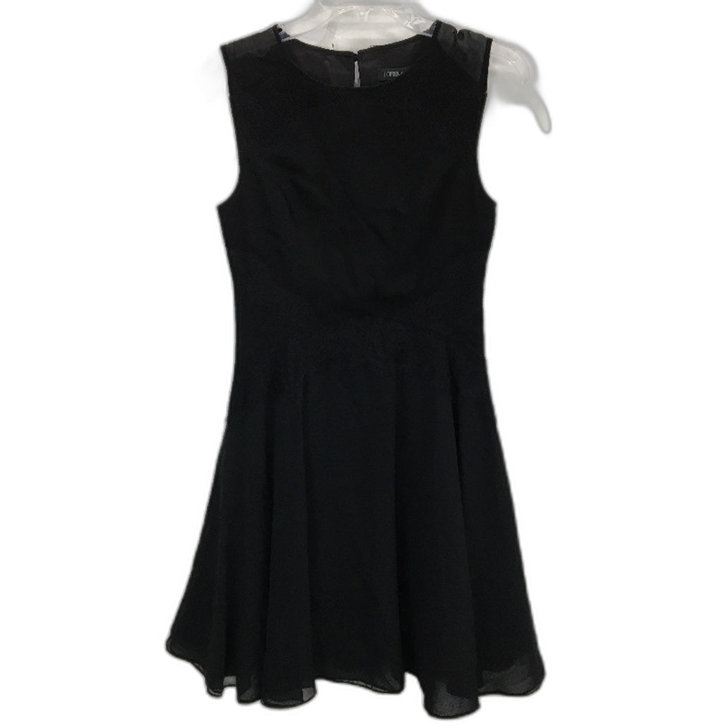 Forever New Black High-Neck Lace Details A-Line Mini Dress Ladies Size AU 8