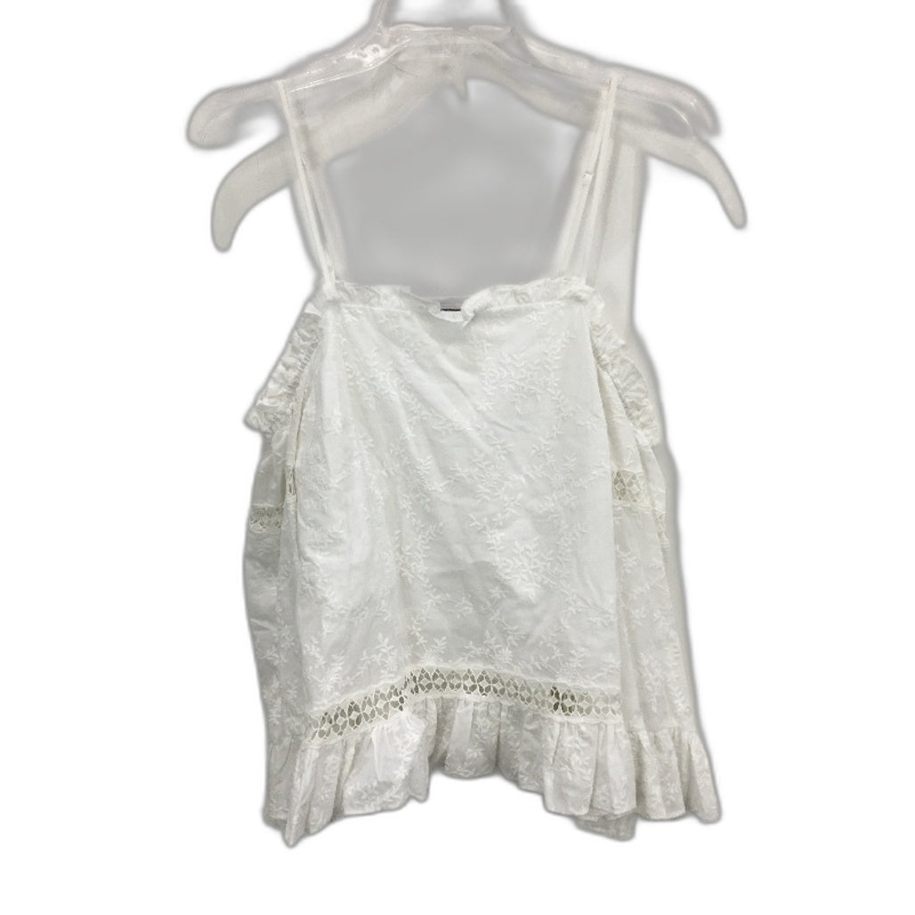 Forever New White Long Sleeve Floral Embroidered Top Ladies Size AU 8