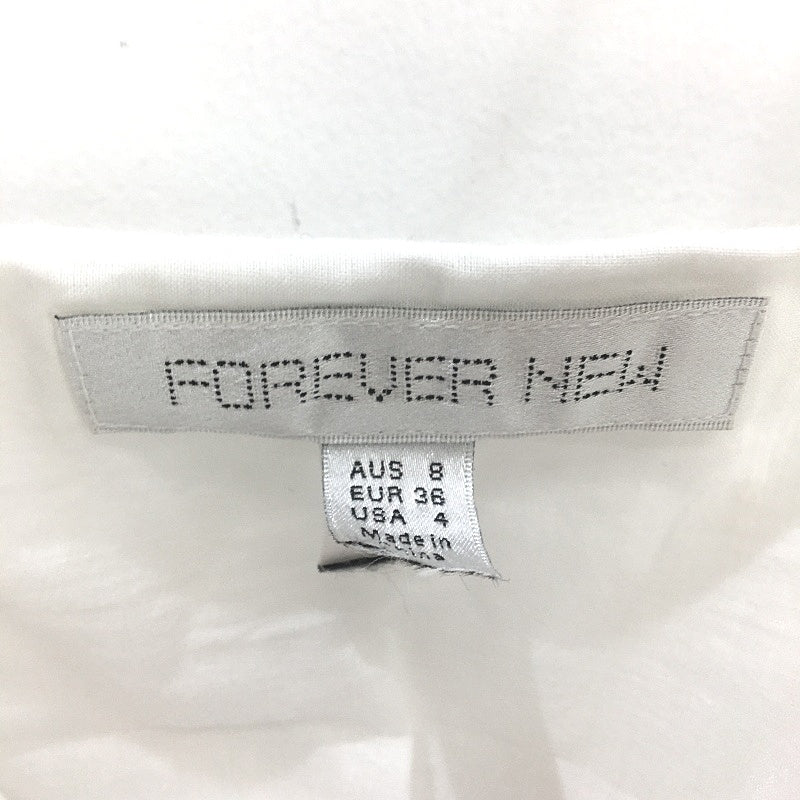 Forever New White Long Sleeve Floral Embroidered Top Ladies Size AU 8