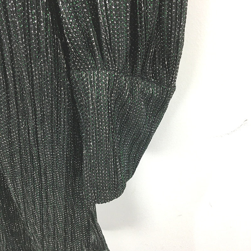 Forever New Black & Green Patterned Sparkly Long Sleeve Dress Ladies Size L NEW