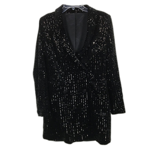 Forever New Black Sequin Pulliover Party Blazer Ladies Size S/M NEW
