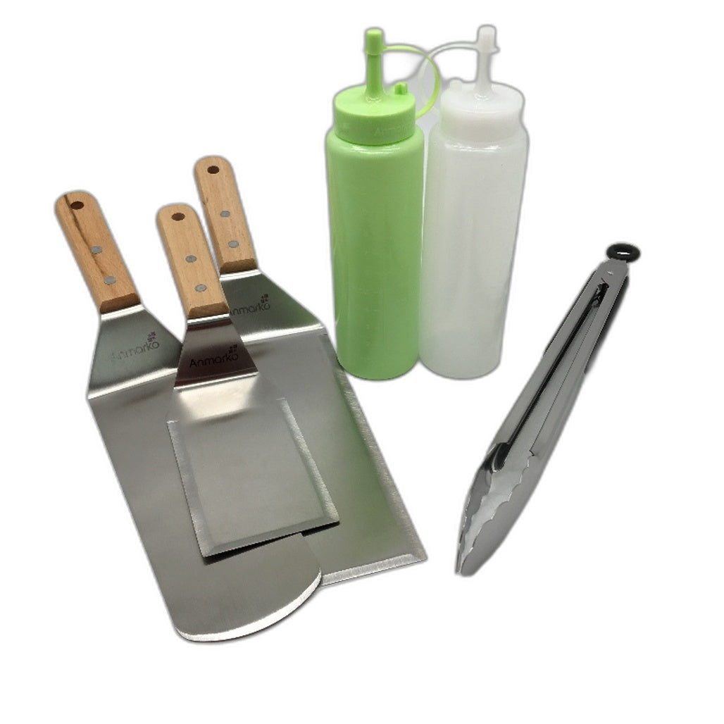 Anmarko Metal Spatula Set Griddle Accessories Kit Griddle & Grill Cooking NEW