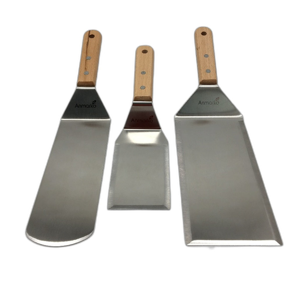 Anmarko Metal Spatula Set Griddle Accessories Kit Griddle & Grill Cooking NEW