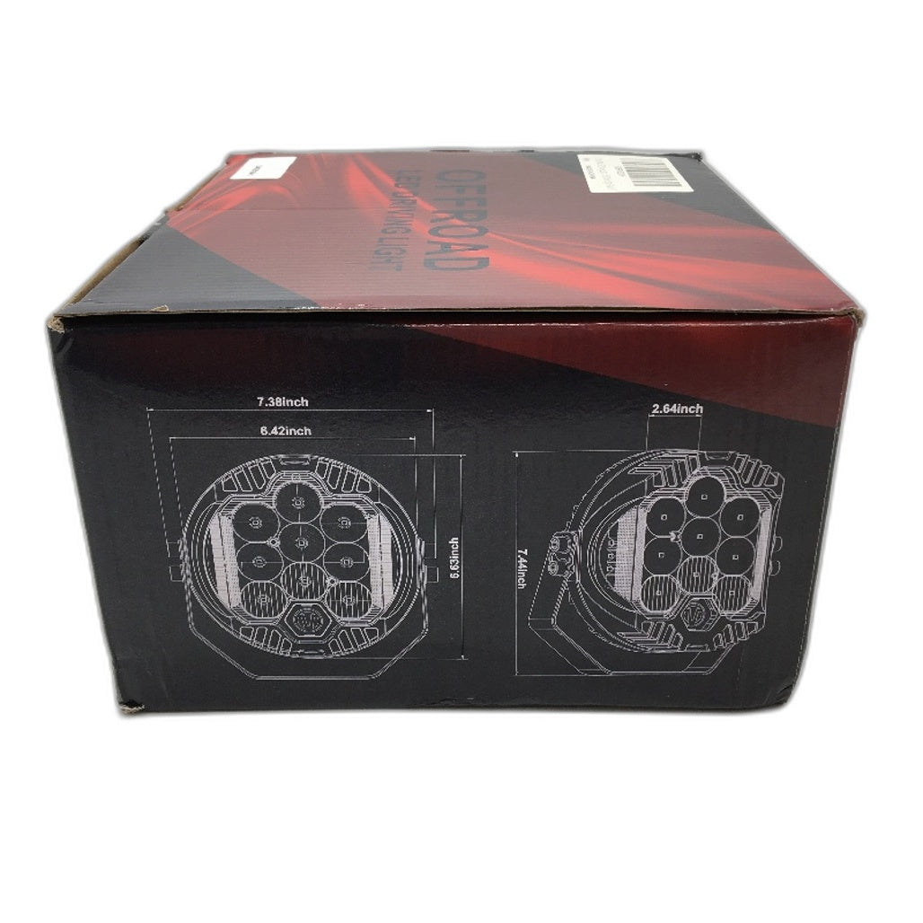 Offroad 7 Inch 90w  LED Driving Light 8000LM Aluminum Alloy NEW