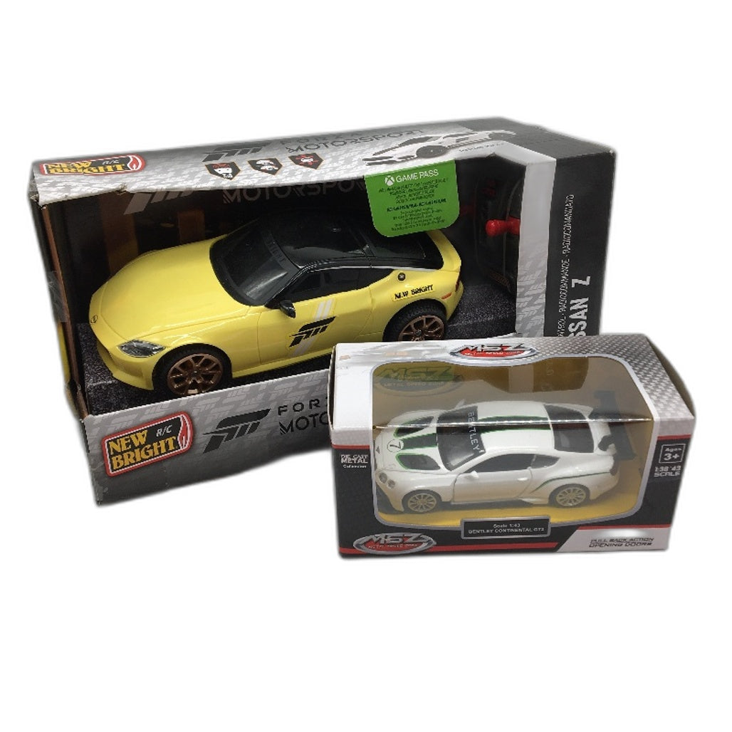 MSZ & New Bright Car Bundle Scale 1 38 BMW Z4 M40I Nissan Z Radio Control NEW