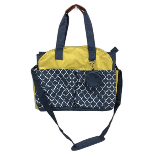 2 In 1 Shoulder Strap & Hand Carry Laptop Bag Yellow & Blue 17 Inch NEW