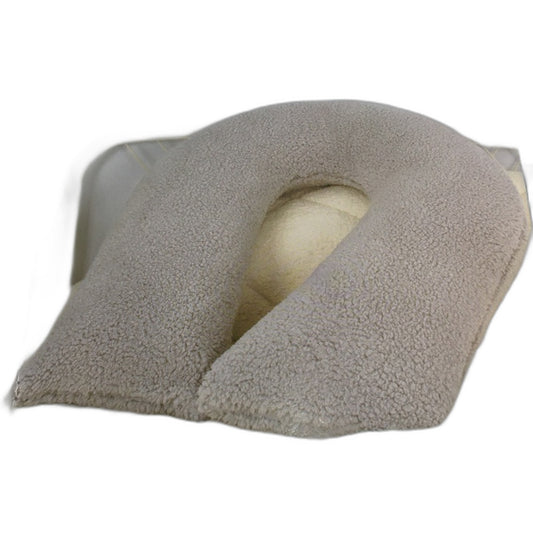 Kirkton House Grey Pillow Snuggle Sherpa Fleece Fabric Cover Soft Fluffy NEW