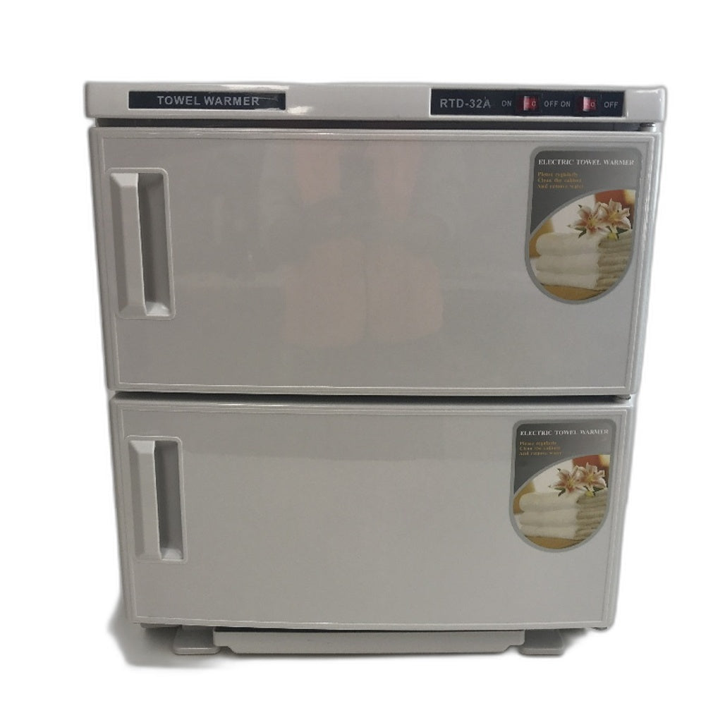 Electric Towel Warmer Cabinet UV Sterilisation 2 Door 32L RTD 32A  NEW